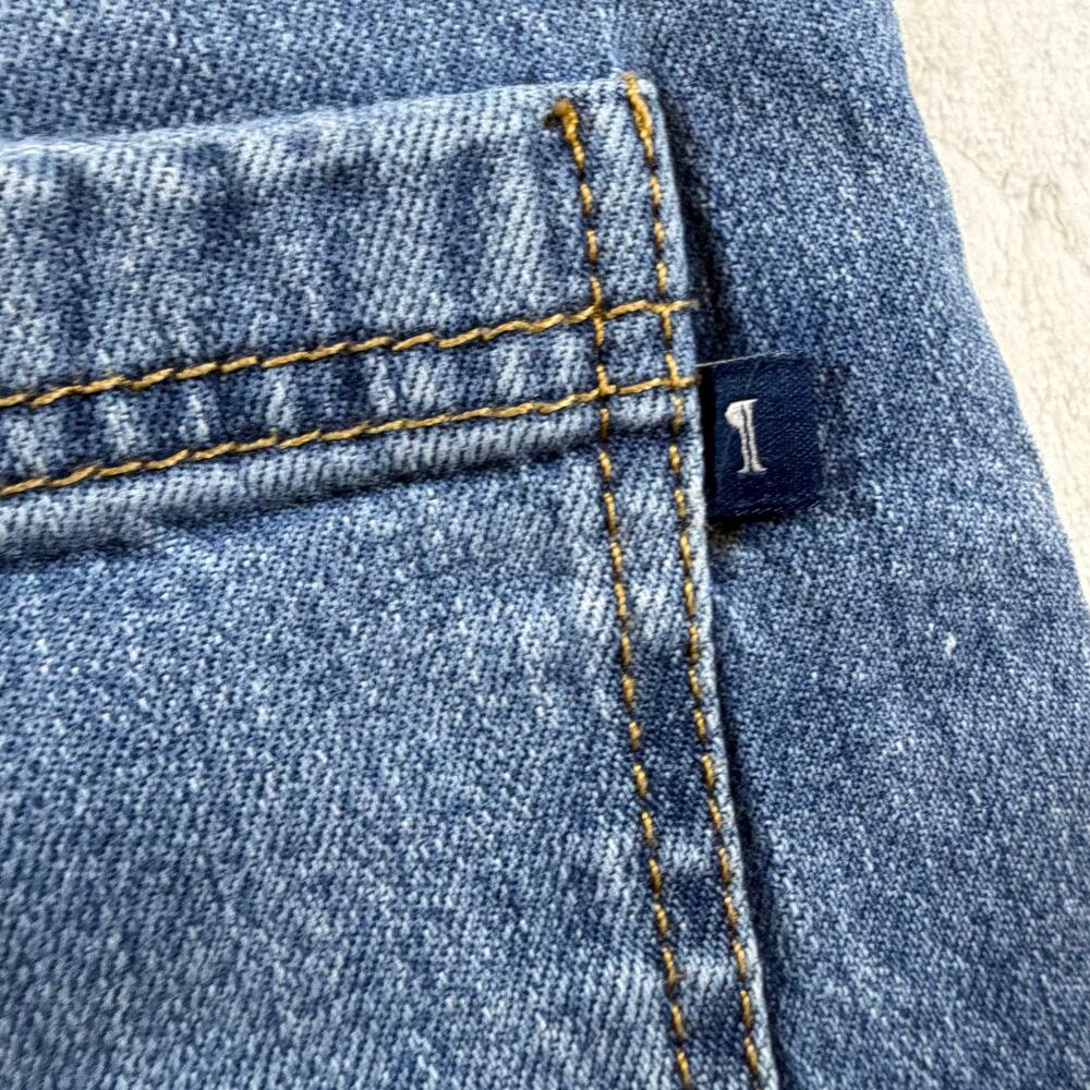 Anthropologie Pilcro Skater Low-Rise Wide-Leg Jeans snap cuffs raw hem size 30 - Picture 10 of 12